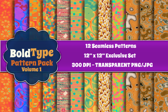 Bold Type Digital Paper Pack: Elevate Your Creative Projects with Vibrant Designs