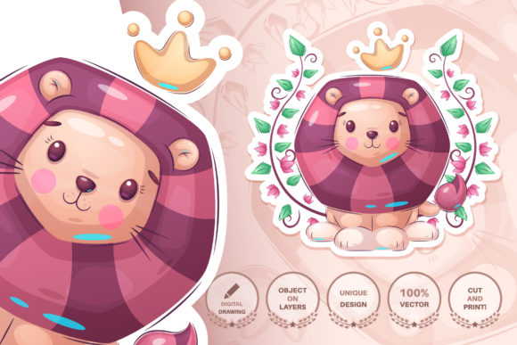 Cartoon Character Teddy Lion: A Versatile Creative Companion