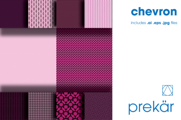 Chevron Pink, Ten Pack: A Versatile Design Solution for Creative Projects