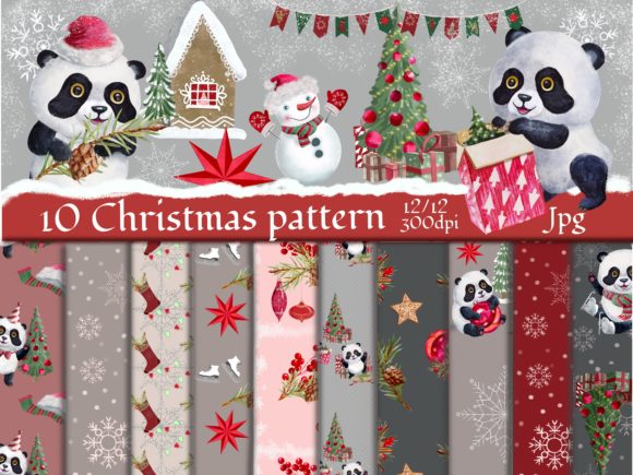 Christmas Digital Paper Bag Funny Panda: A Creative Solution for Holiday Crafting