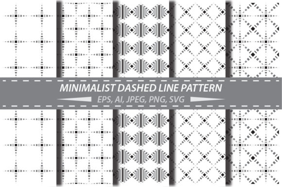 Dashed Line Pattern Minimalist: A Versatile Design for Modern Creativity