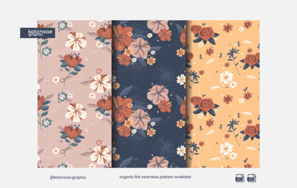 Exploring the Versatility of Organic Flat Seamless Flowers Pattern