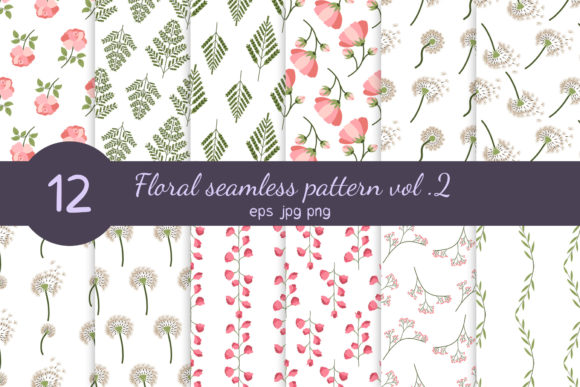 Floral Seamless Pattern Vol 2: A Versatile Design Resource for Creative Professionals