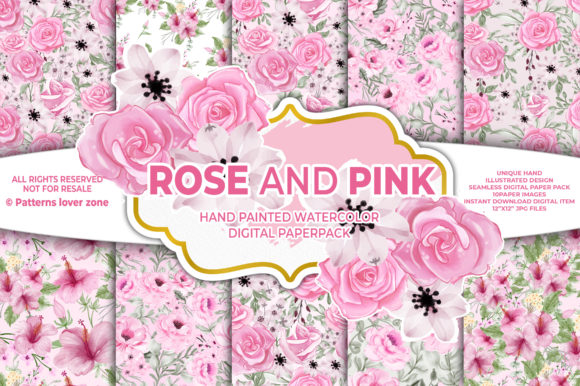 Floral Watercolor Seamless Pattern VLO-3: A Versatile Design for Creative Projects