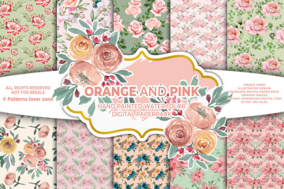 Floral Watercolor Seamless Pattern Vol 18: A Versatile Design for Modern Creatives
