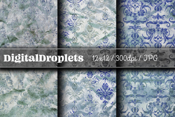 Golden Damask Dust FREEBIE: A Vintage-Inspired Paper Set for Creative Projects