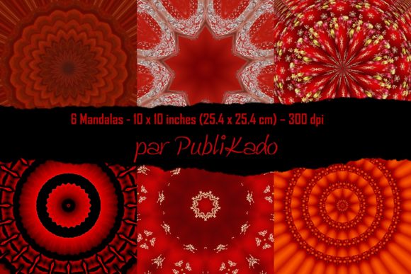 Mandalas 101: Exploring the Beauty of Red, Gold, and Black Circular Patterns