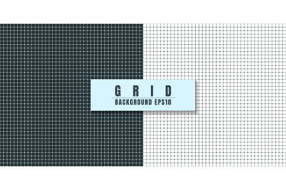 Set Black and White Grid Line Pattern for Professional Design Projects